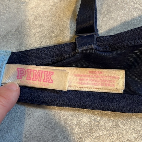 Limited Edition Pink Wear Everywhere Demi lightly line navy & light blue 36DD - Picture 4 of 8